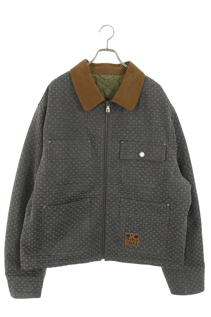 LOUISVUITTON 25AW Monogram Quilted Workwear Blouson Size XXL