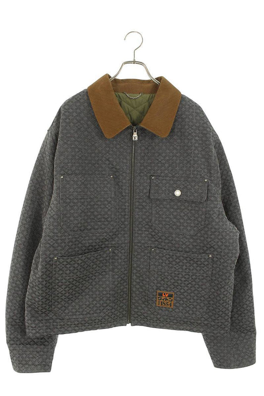 LOUISVUITTON 25AW Monogram Quilted Workwear Blouson Size XXL