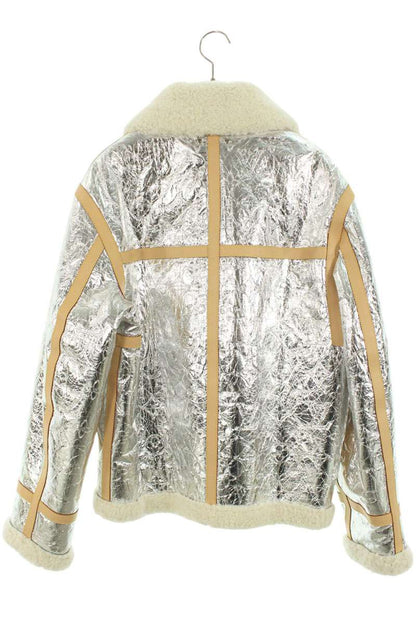 LOUISVUITTON Monogram Mirror Shearling Leather Size M