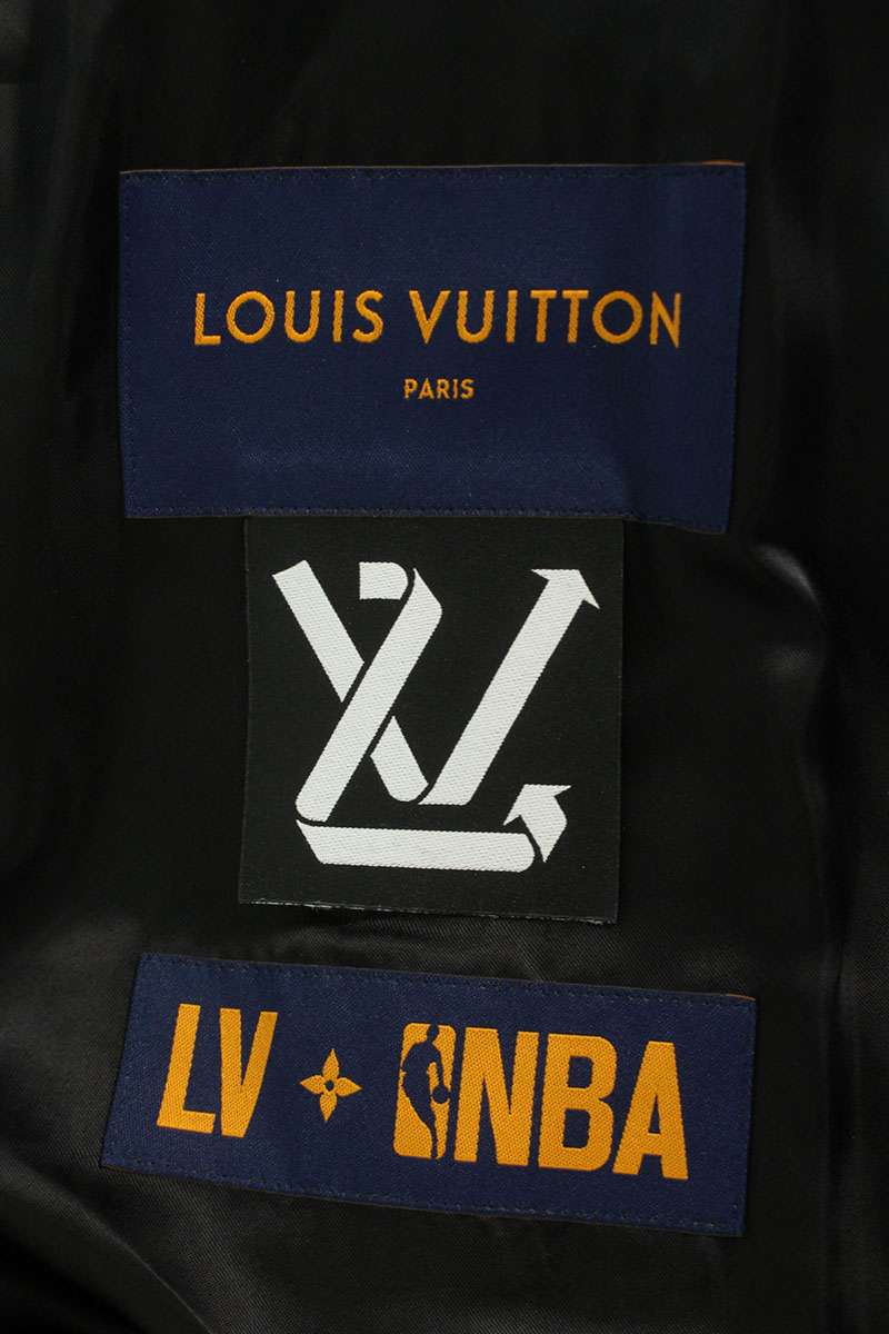 LOUISVUITTON 21AW NBA Basketball Varsity Jacket Black Size S