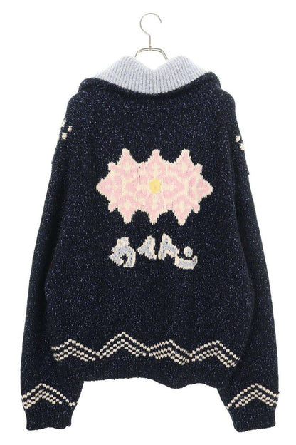 LOUISVUITTON 25AW Faux Pearl Embroidered Zip Blue Size 5L