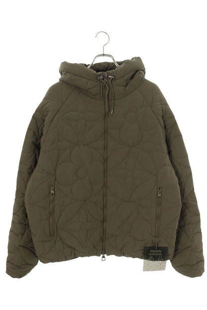 LOUISVUITTON LVSE Flower Quilted Hooded Padded Size XXL