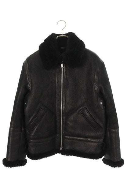 ACNE STUDIOS Shearling Leather Blouson Black Size S