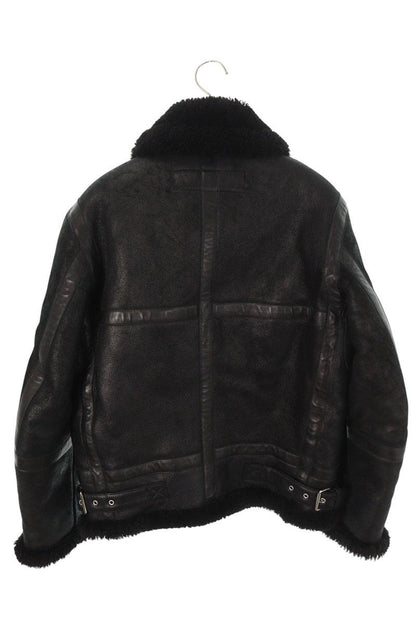 ACNE STUDIOS Shearling Leather Blouson Black Size S