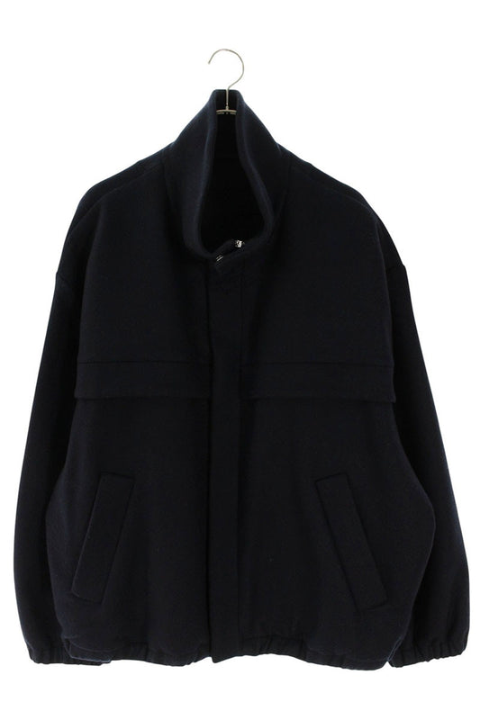 PRADA Wool Cashmere Jacket Blouson Dark Navy Size XL