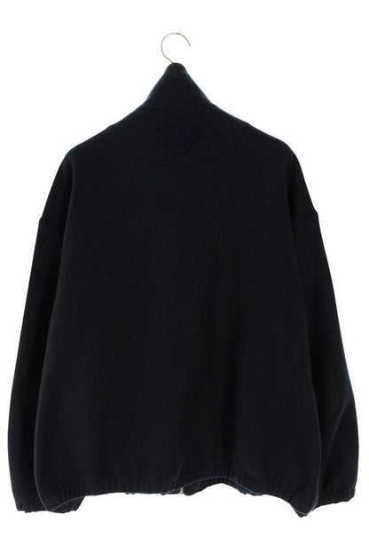 PRADA Wool Cashmere Jacket Blouson Dark Navy Size XL