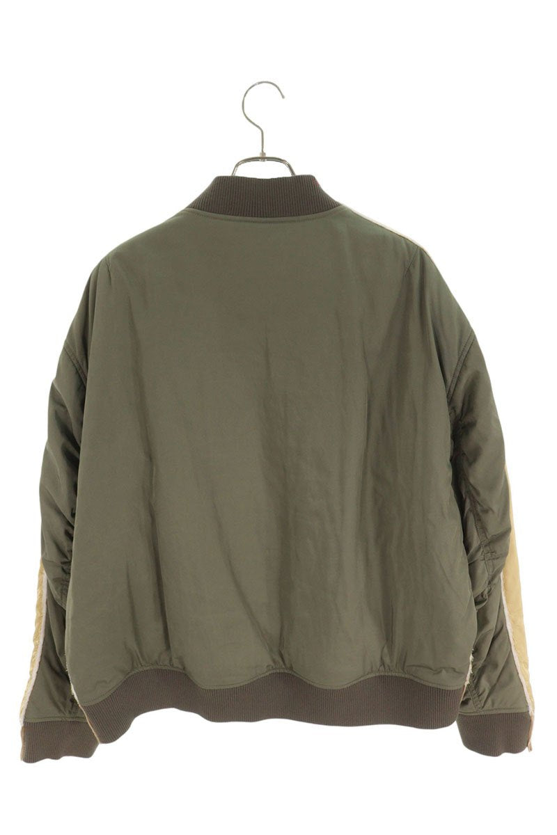 Marni Reconstructed Bicolor Bomber Beige Khaki Size XL