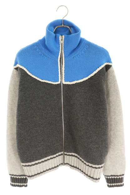 BOTTEGA VENETA Heavy Wool Knit Blouson Multi Size L