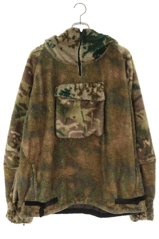ALYX Mixed Camo Polar Fleece Anorak Green Size M