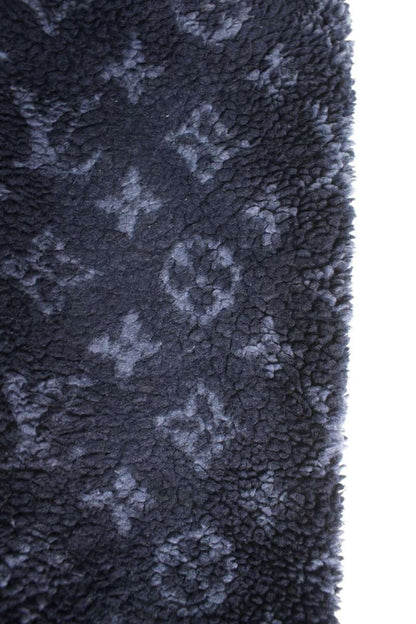 LOUISVUITTON Monogram Fleece Oversized Blouson Navy Size XL