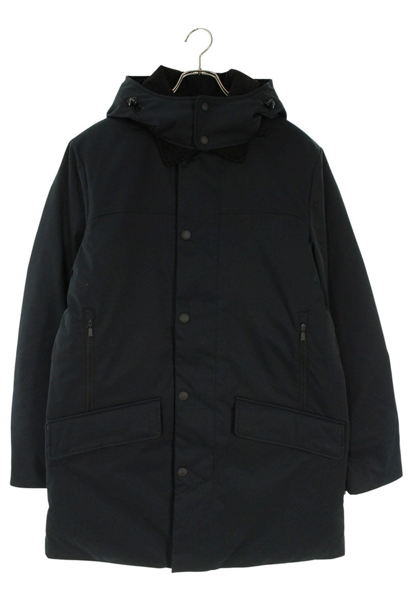 CAPE HORN Padded Coat with Removable Fur Black Size L