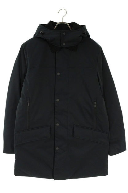 CAPE HORN Padded Coat with Removable Fur Black Size L