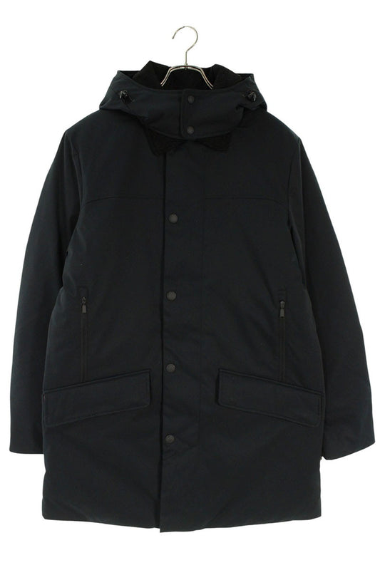 CAPE HORN Padded Coat with Removable Fur Black Size L