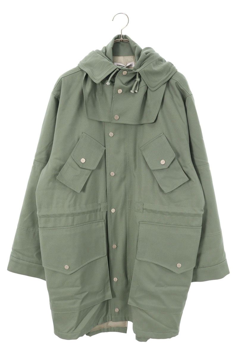 FFF POSTAL SERVICE Wool Cargo Fishtail Parka Green Size L