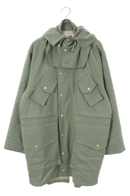 FFF POSTAL SERVICE Wool Cargo Fishtail Parka Green Size L