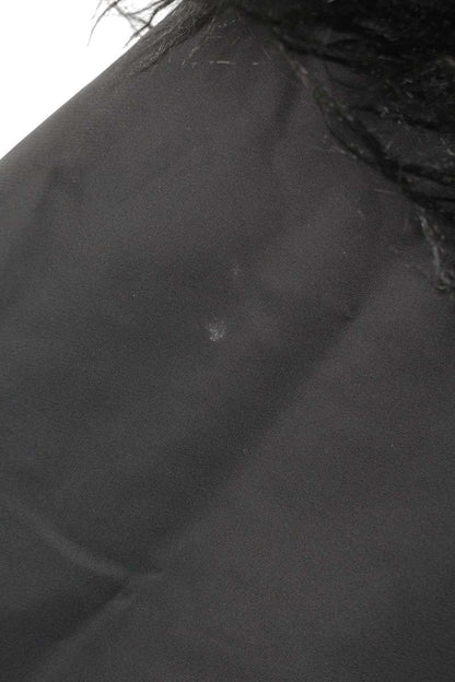 FILTH Hairy Fur Reversible Bomber Jacket Black Size M