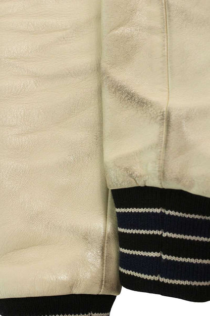 CELINE C Logo Patch Teddy Jacket Navy White Size XS