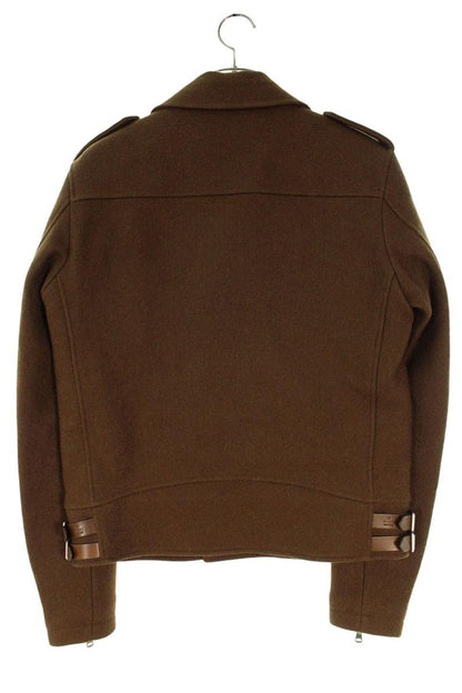 GUCCI Wool Mohair Riders Jacket Brown Size S