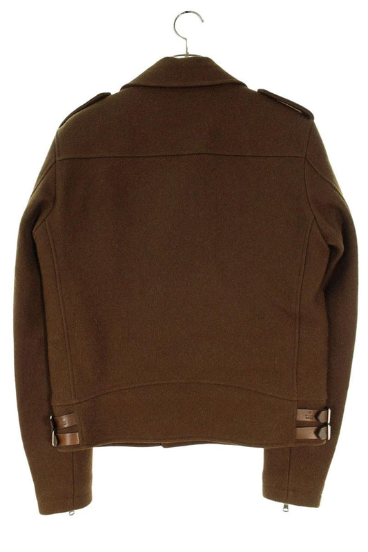 GUCCI Wool Mohair Riders Jacket Brown Size S