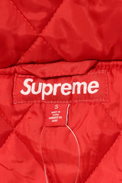 Supreme 25SS Bandana Jacquard Denim Hooded Work Jacket Blouson Red Size S