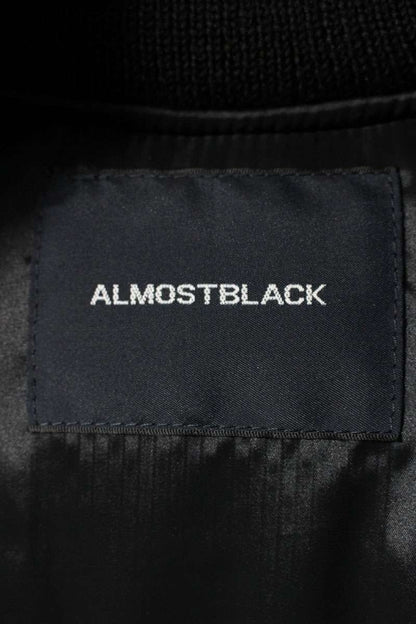 ALMOSTBLACK 25AW Embroidered Silk Blend Bomber Black Size M
