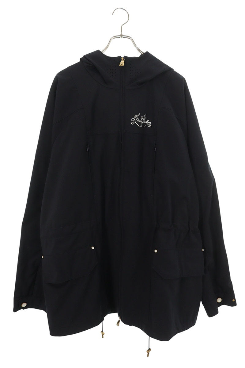 LOUISVUITTON 24AW Logo Embroidered Hooded Blouson Size XXL