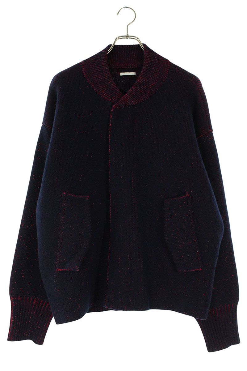 Tamme Pouch Knit Blouson Navy/Red Size L