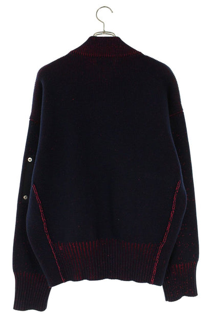Tamme Pouch Knit Blouson Navy/Red Size L