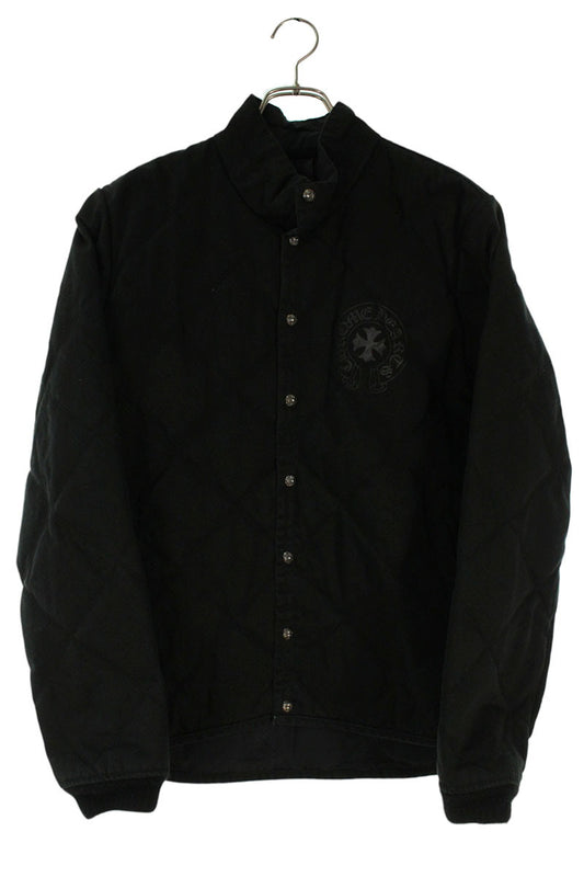 Chrome Hearts Quilted Jacket Horseshoe Print Black Size M