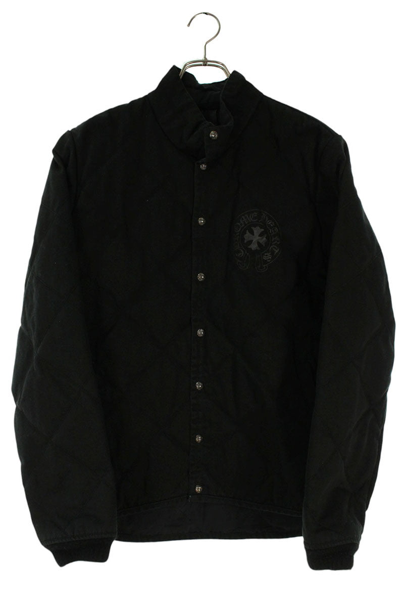 Chrome Hearts Quilted Jacket Horseshoe Print Black Size M