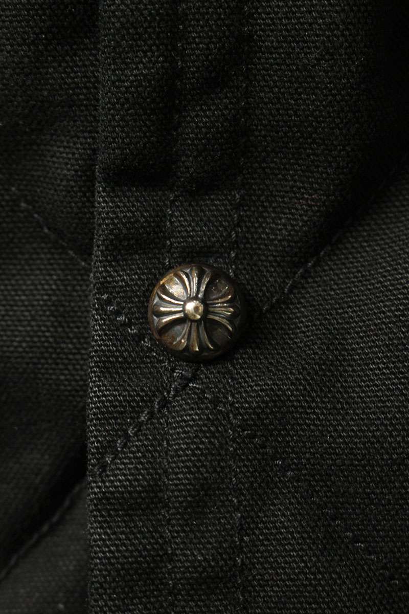 Chrome Hearts Quilted Jacket Horseshoe Print Black Size M