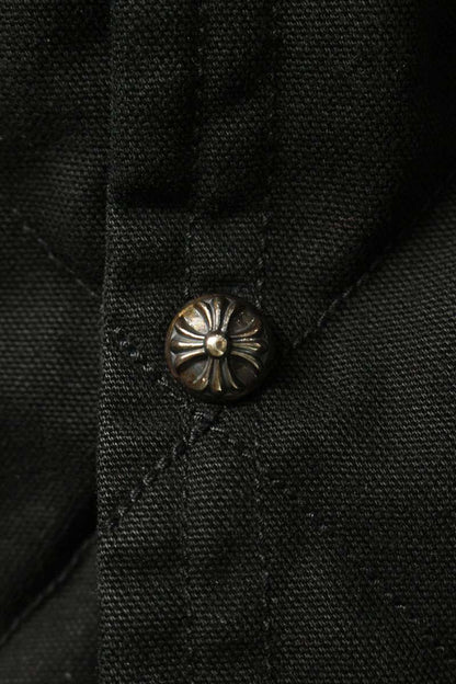 Chrome Hearts Quilted Jacket Horseshoe Print Black Size M