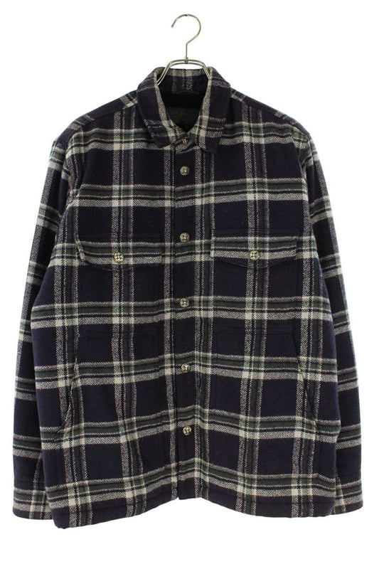 Chrome Hearts Cross Ball Button Check Blouson Navy Size L