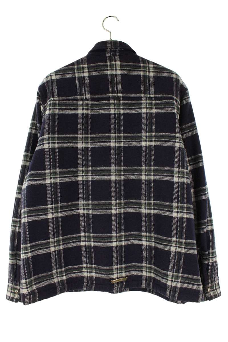 Chrome Hearts Cross Ball Button Check Blouson Navy Size L