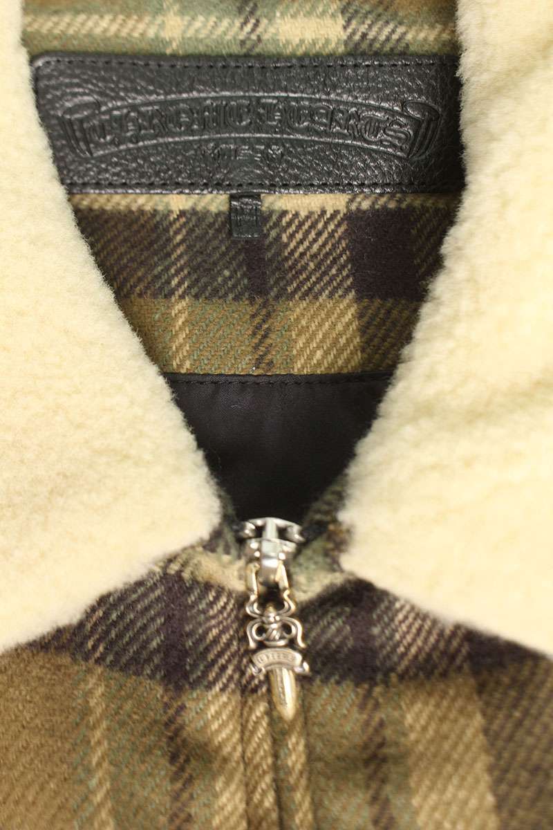 Chrome Hearts U BLACK SHEEP PLD Green Check Jacket Size M