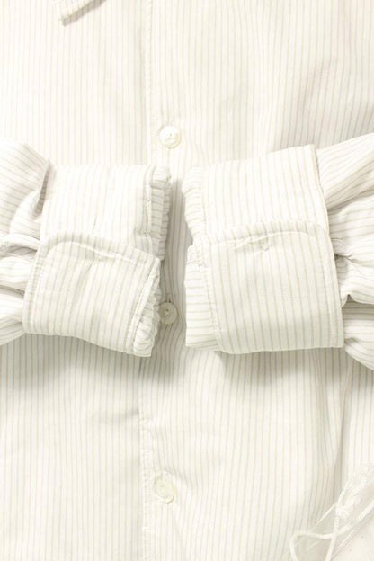 AIME LEON DORE 25AW Striped Filled Work Shirt White Size M