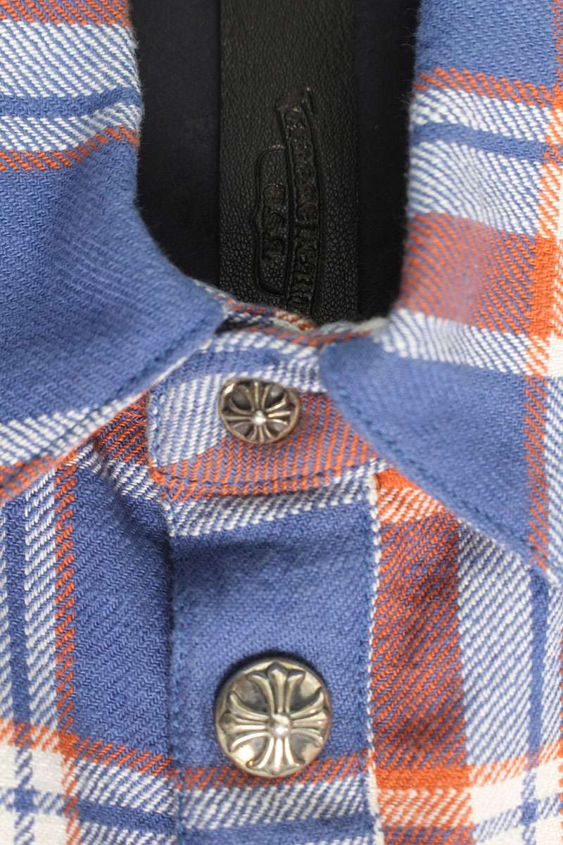 Chrome Hearts WORKN JNKYD PLD Floral Check Shirt Size M