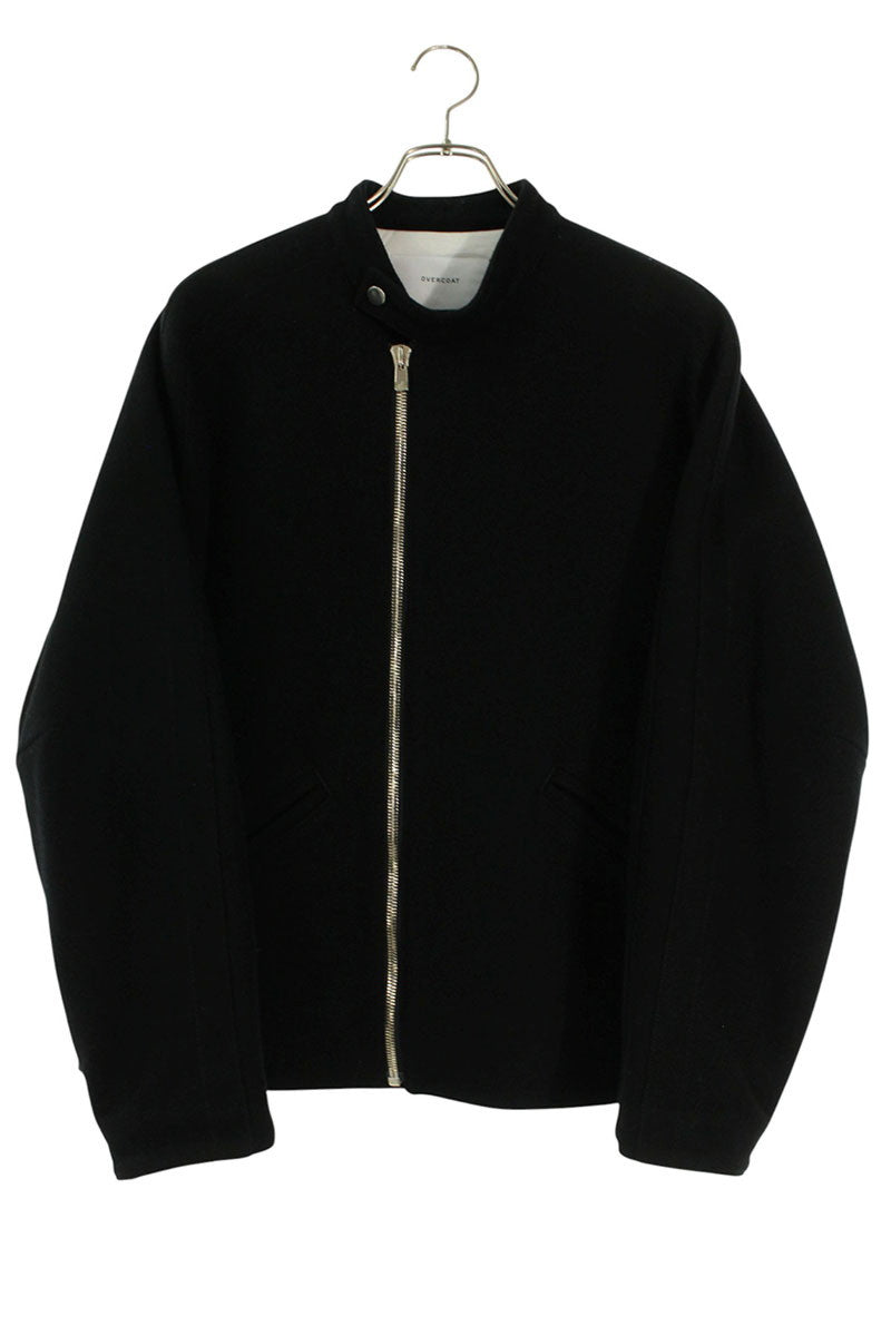 OVERCOAT Wool Melton Double Zip Blouson Black Size M1