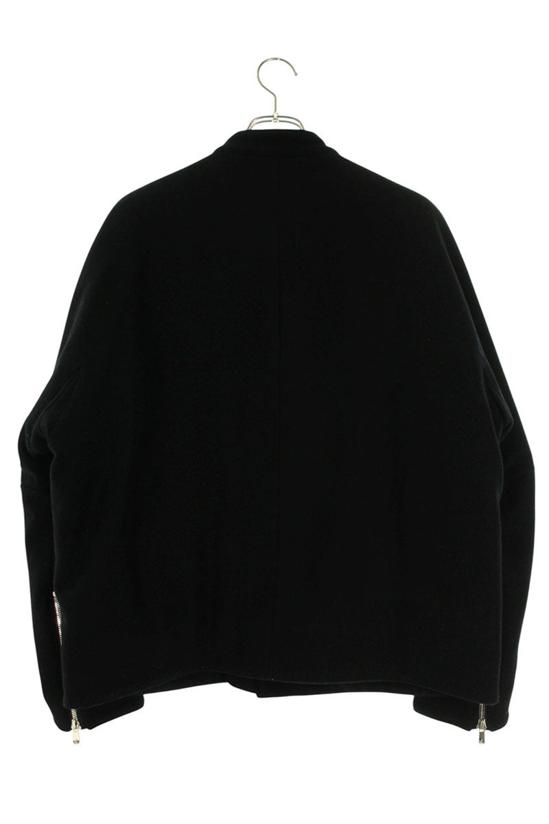 OVERCOAT Wool Melton Double Zip Blouson Black Size M1