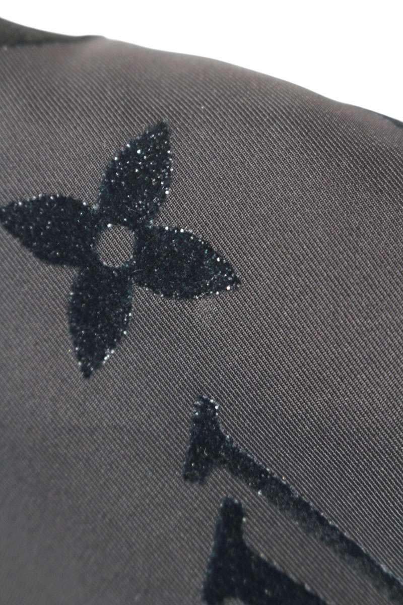 LOUISVUITTON 24AW Monogram Nylon Bomber Jacket Blue Size S