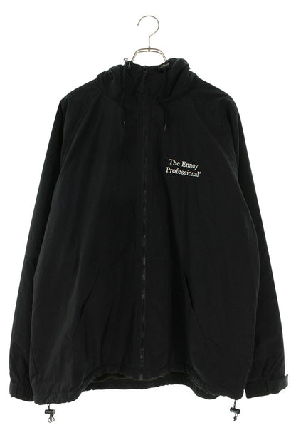 ENNOY TRI MOUNTAIN Nylon Hooded Blouson Black Size XL
