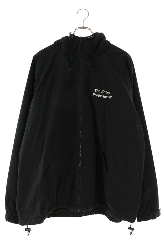 ENNOY TRI MOUNTAIN Nylon Hooded Blouson Black Size XL
