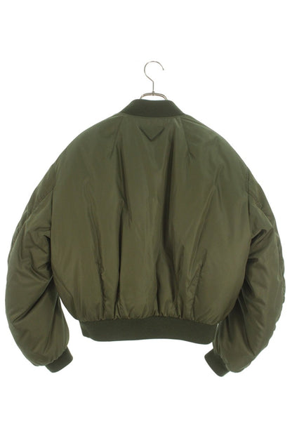 PRADA 23AW Cropped Bomber Blouson Khaki Size S