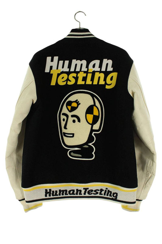 HUMAN MADE Human Testing VARSITY JACKET Leather Black Size L
