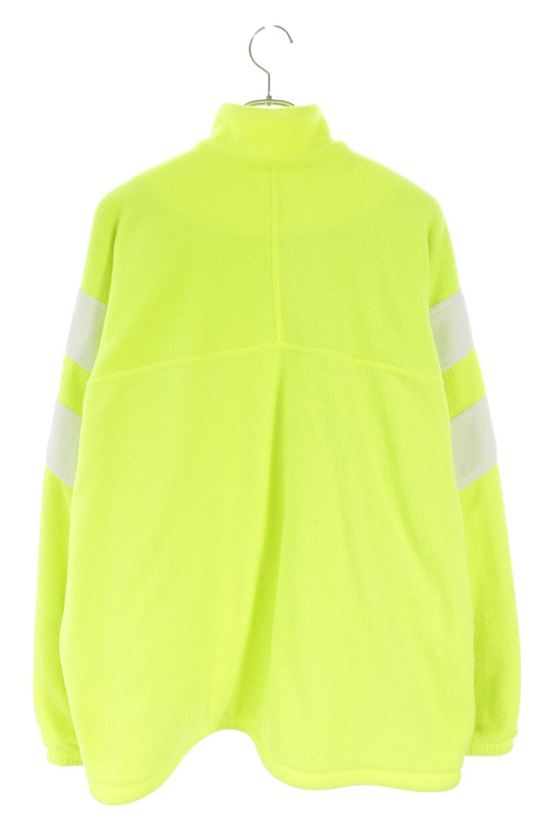 Balenciaga 21AW Logo Oversized Fleece Blouson Yellow Size XS
