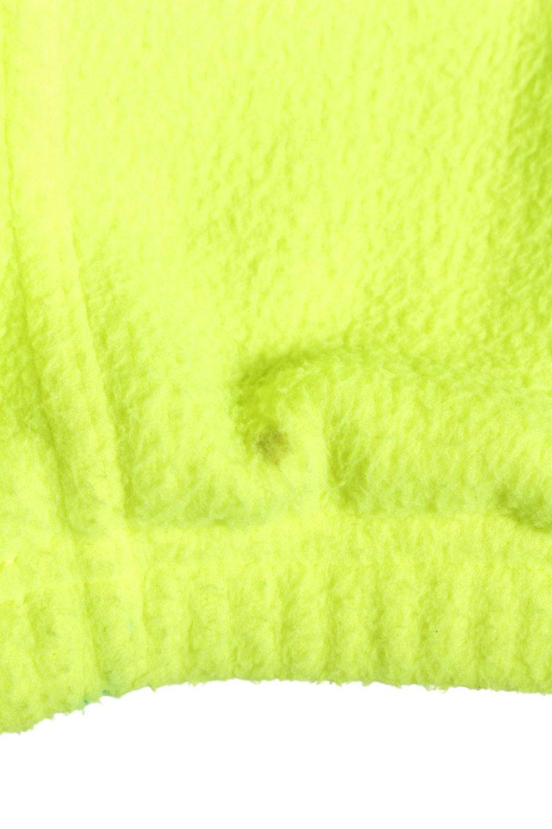 Balenciaga 21AW Logo Oversized Fleece Blouson Yellow Size XS