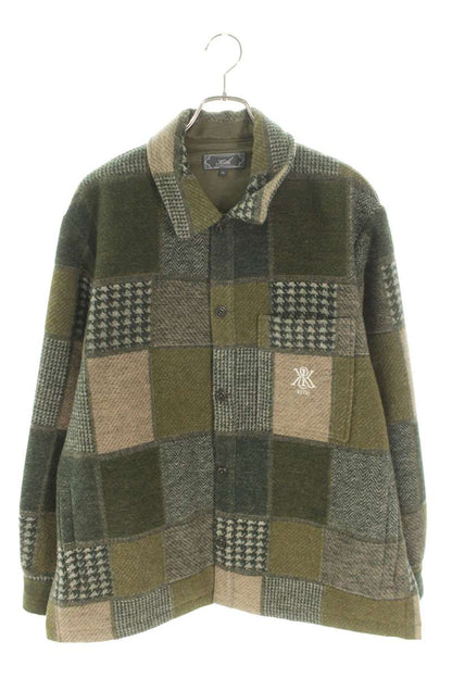 KITH Patchwork Wool Coach Jacket Green Size XL
