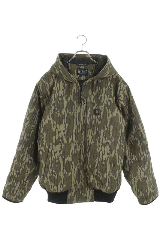 Carhartt Camo Zip Up Hooded Blouson Green Size L