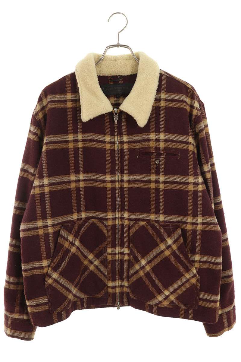 Chrome Hearts U BLACK SHEEP PLD Red Check Jacket Size L
