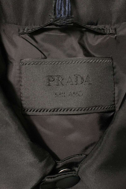 PRADA Re-Nylon Triangle Plate Blouson Black Size L